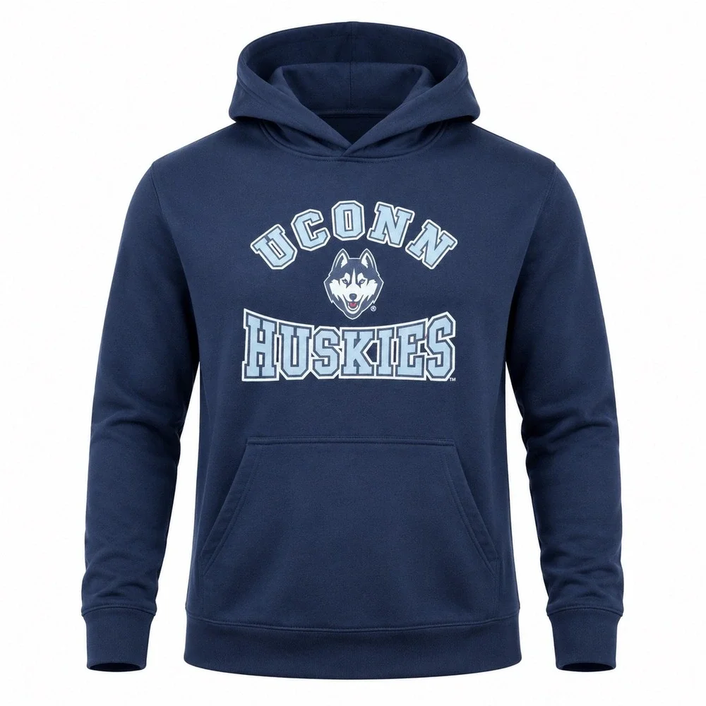 UConn Huskies Kids Navy Blue Pullover Hoodie XL 18/20 NWT sweatshirt streetwear